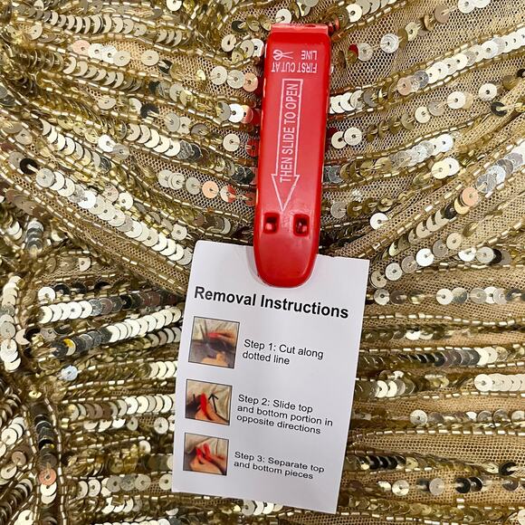 MAC DUGGAL 5223 Sequin & Floral Embellished Evening Gown Champagne 12 NEW - Picture 9 of 10